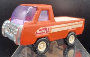 Vintage 5" Long Buddy L Metal Pickup Truck Orange - Picture 1 of 6