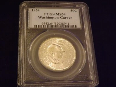 1954   50 C         Washington Carver       PCGS   MS 64 - Image 1 of 2