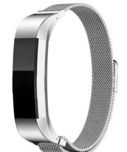 Luksusowy pasek do zegarka do Fitbit Alta 12mm magnetyczny zamek duża mediolańska pętla srebrny - Zdjęcie 1 z 1