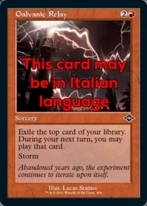 MTG GALVANIC RELAY FOIL EXC - RELÈ GALVANICO - MH2 RETRO IT - MAGIC - Picture 1 of 1