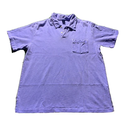 Oshkosh B Gosh рубашка-поло мужчин MED синий пуловер контраст S S воротник поло винтажный - Изображение 1 из 4