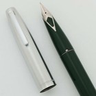 Sheaffer 440 Fountain Pen - Green, Medium Short Diamond Nib (New Old Stock)