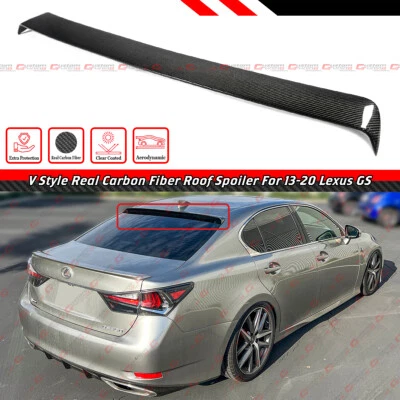 PARA 2013-20 LEXUS GS300 GS350 GS450H GSF ESTILO V ALERÓN TECHO FIBRA CARBONO Foto 1 de 4