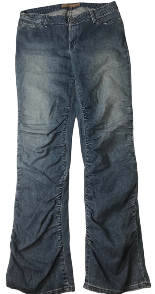 Pantalones de mezclilla para mujer FRX Clothing elásticos de diseñador lavado medio azul (talla: 31) Foto 1 de 4