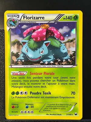 Florizarre 3/108 Holo Promo Noir & Blanc Explorateurs Obscurs - Carte Pokemon - Photo 1/2