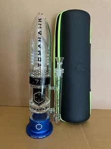 NUEVO 16" Calibre Vidrio Tubo de Agua Bong Grueso Pesado Hecho en EE. UU. Duradero Cachimba AZUL - Imagen 1 de 8