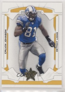 2008 Leaf Rookies & Stars Gold /349 Calvin Johnson #33 HOF