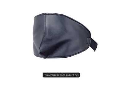 BDSM Fully Blackout Blindfold Mask Distinctive Shape  SM Bondage - Image 1 of 4