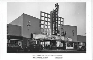 Hollywood CA Kalifornien Palladium Name Band Ballsaal Festzelt RPPC Postkarte Kopie - Bild 1 von 2