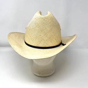 Sombrero de Vaquero Ranchero Paja Panamá Piel de Cordero Wrangler De Colección Talla 7 3/8 Hecho en EE. UU. - Imagen 1 de 11