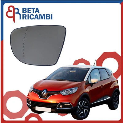 Vetro Specchietto Renault Captur 2013> Piastra Specchio Sinistro Sx Termico - Immagine 1 di 4