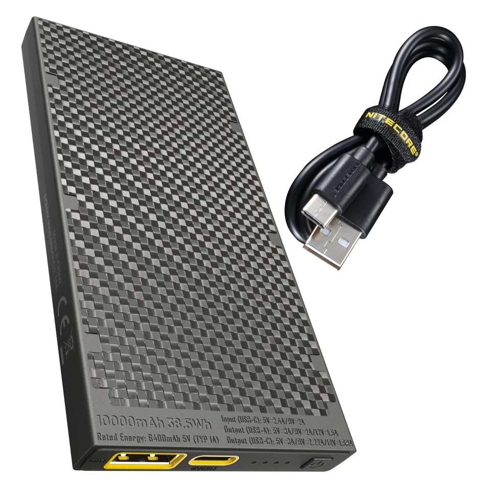 Banco de alimentación NITECORE NB10000 Gen 2 QC ultraligero doble puerto USB/USB-C 10000mAh Foto 1 de 4