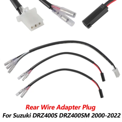 Enchufe adaptador de cable trasero para luz trasera señal de giro Suzuki DRZ400S DRZ400SM 2000-22 Foto 1 de 4