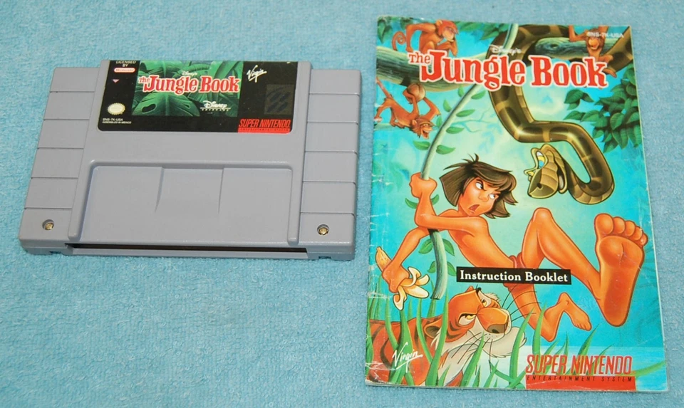 Disney's The Jungle Book SNES Game with Manual, Cleaned & Tested - Image 1 of 1