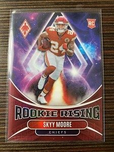 2022 Panini Phoenix Rookie Rising Red /199 Skyy Moore #RIS-10 Rookie RC Chiefs