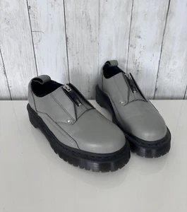 Dr Martens x A-COLD-WALL 1461 Bex Schuhe grau UK 5 Leder Reißverschluss Detail flach - Bild 1 von 16