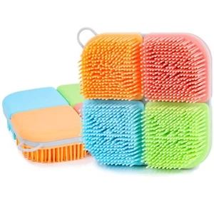 Silicone Body Scrubber Gentle Exfoliating Body Scrub Food-Grade Soft Silicone... - Picture 1 of 8