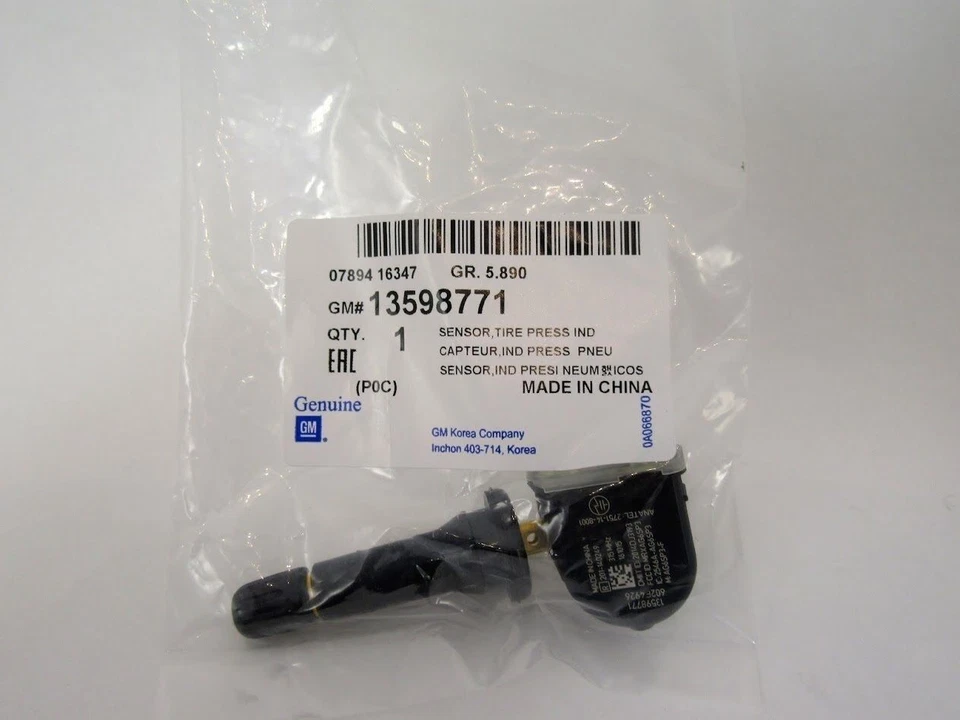 ACDelco 13598771 Tire Pressure Monitoring System Sensor - Image 1 of 1