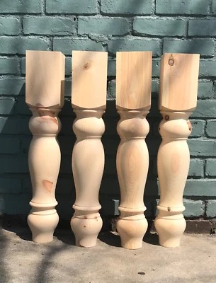 Heavy duty farmhouse chunky table legs Foto 1 de 3