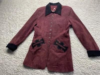 Scully Vintage Suede Leather Western Cowgirl Regency Boho Ranch Jacket Womens 10 - Image 1 of 4