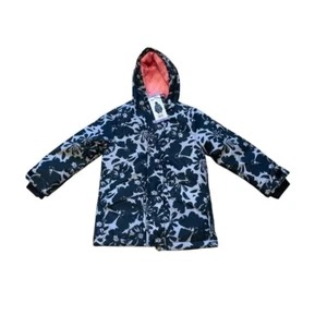 Roxy Youth Girls Parka Jacket Black Print Heavyweight - Picture 1 of 8