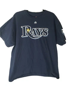 Pre Owned XL Tampa Bay Rays Majestic Tshirt - Picture 1 of 5
