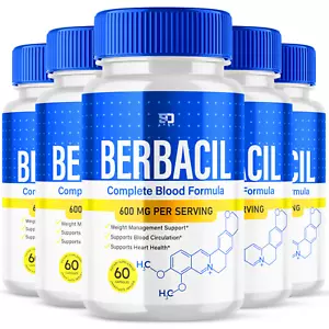 Berbacil Capsules - Promotes balanced blood sugar and pressure (5 Pack) - Picture 1 of 8