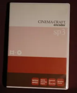 CINEMA CRAFT CCE-SP3 MPEG-2 Encoder Software - Picture 1 of 3
