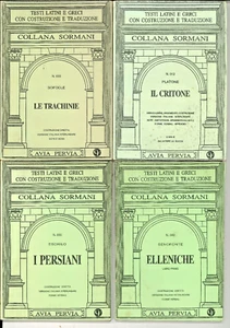EURIPEDE SINOFONTE EICHEL PLATON SOFOCLE - HALSKETTE SORMANI LOT 6 BÄNDE - Bild 1 von 2