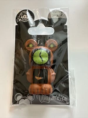 Disney Parks Vinylmation 3-D Haunted Mansion Clock Pin NEW Halloween - Imagem 1 de 3