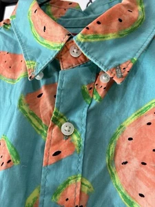 Arizona Jeans Y2K Kurzarm Hemd Herren Gr. Small Watermelon Fruit Tropical - Bild 1 von 9