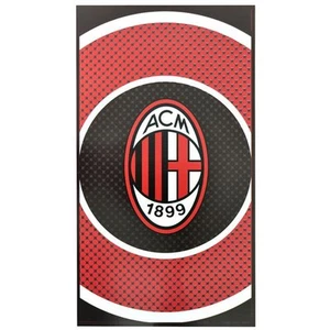 AC Milan Bullseye Towel FC Birthday Christmas Football Fan Official Licensed - Picture 1 of 6