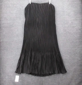 Abercrombie Fitch Dress Womens XXLP Petite Black Pleated Convertible Straps - Picture 1 of 13