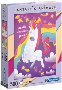 NUEVO Rompecabezas Clementoni 500 Piezas Animales Fantásticos Unicornios - Imagen 1 de 2