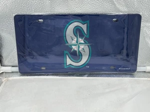 Seattle Mariners MLB Blue Acrylic Lasercut License Plate Wincraft - Picture 1 of 1
