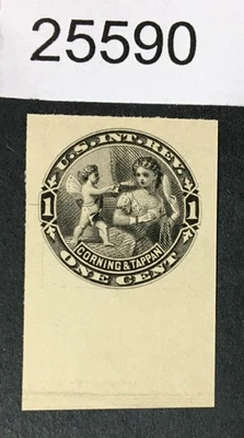 MOMEN: US # RT2P3 PLATE PROOF ON INDIA REVENUE XF CAT. $95++ LOT #25590 - Image 1 of 2