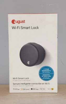 August Wi-Fi Smart Lock Matte Black ASL-05 Brand New Factory Sealed Fast Ship - Image 1 of 4