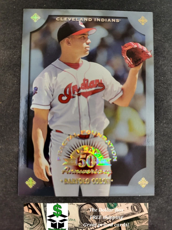 1998 Leaf Bartolo Colon FRACTAL  FOUNDATION GOLD /3999 card #88 indians - Image 1 of 3