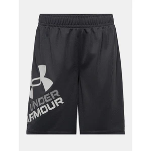 Under Armour Boys Size 5 Prototype Logo Shorts Dark Gray White New with Tags - Picture 1 of 2