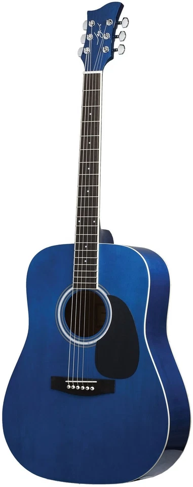 Jay Turser JJ45-TBL-A Dreadnought Acoustic Guitar â Transparent Blueâ - Image 1 of 1