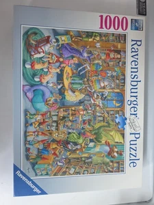 Ravensburger Midnight at The Library Puzzle - 1000 Unique Pieces -- Complete - Picture 1 of 3