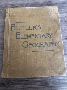 1888 Butler's Elementary Geography Jacques Redway Antique Cartography Maps - Picture 1 of 12