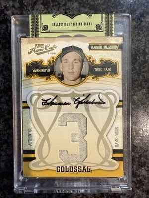 2008 Playoff Prime Cuts HARMON KILLEBREW AUTO JUMBO JERSEY #2/3 Twins Foto 1 de 2