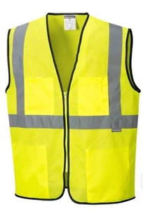 Yellow Reflective Vest. 4XL Size. - Picture 1 of 9