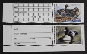 CKStamps: US State Duck Stamps Collection Okalahoma Scott#13 14 Mint NH  - Picture 1 of 2