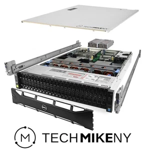Dell PowerEdge R730xd Server 2x E5-2690v4 2.60Ghz 28-Core 256GB HBA330 Rails - Picture 1 of 5