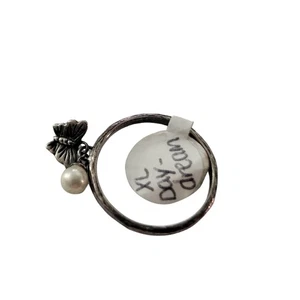 Anello Pila Argento Sterling 925 Co Misura 8,5 Farfalla Charm Delicata Fata Capricciosa - Foto 1 di 4