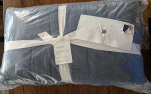 POTTERY BARN Belgische Flachs Leinen Bettdecke-King/CKing-Denim-Neu mit Etikett - Bild 1 von 4