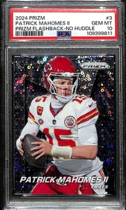 2024 Panini Prizm Flashback Prizms No Huddle 3 Patrick Mahomes II PSA 10 GEM MT - Picture 1 of 2
