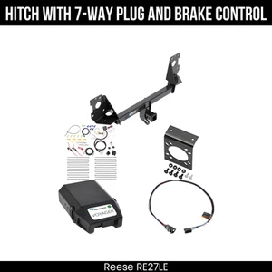 Hitch Tow PKG+ Brake Control For 17-25 Audi Q7 84076 2" Receiver 7700lbs Class 4 - Picture 1 of 16
